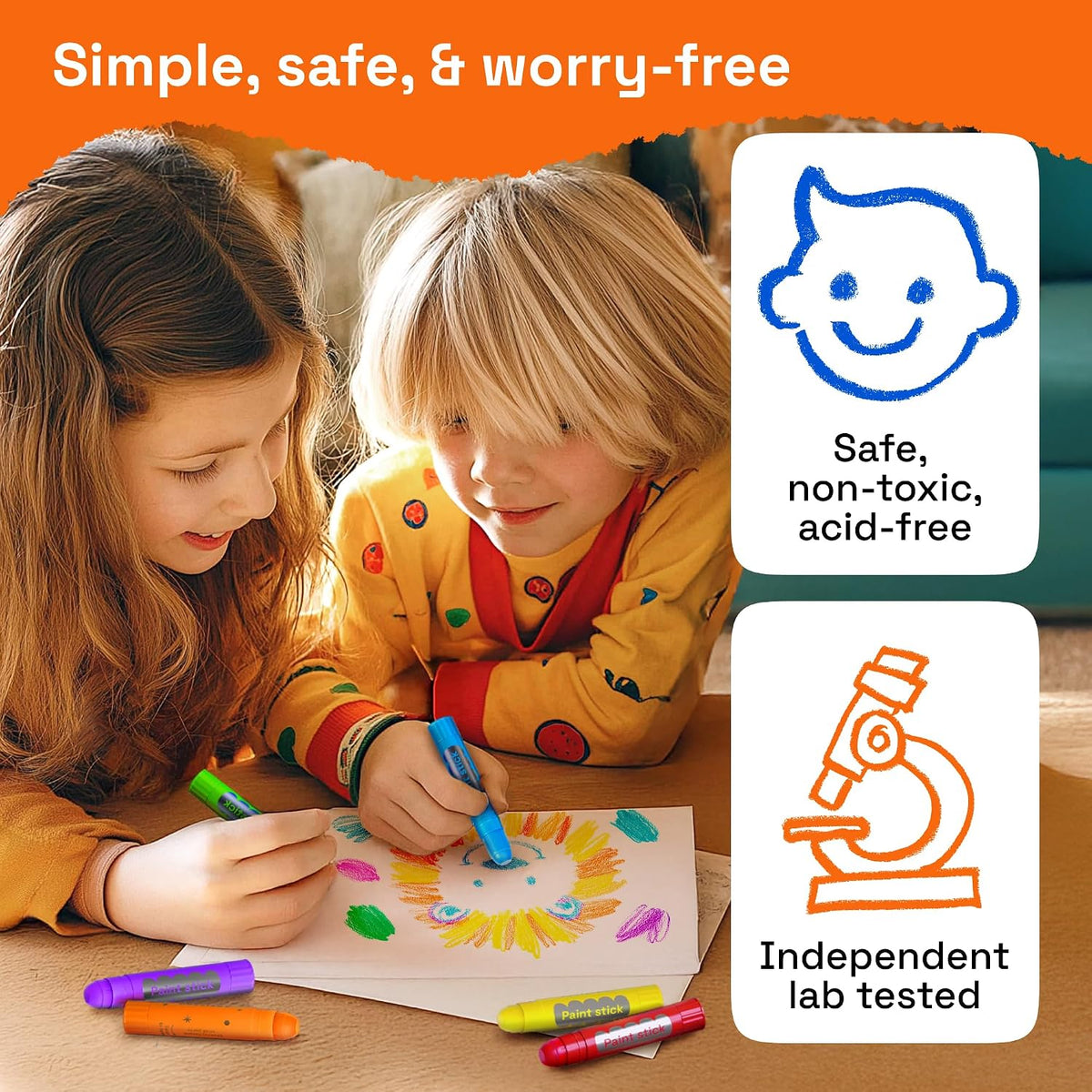ARTISTRO 100% Washable Tempera Paint Sticks for Kids - 36 Colors - image 4
