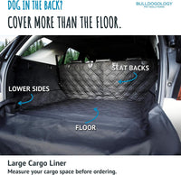 Bulldogology SUV Cargo Liner for Dogs 55"x106" Heavy Duty Pet Trunk - Standard Black / Large - image 4