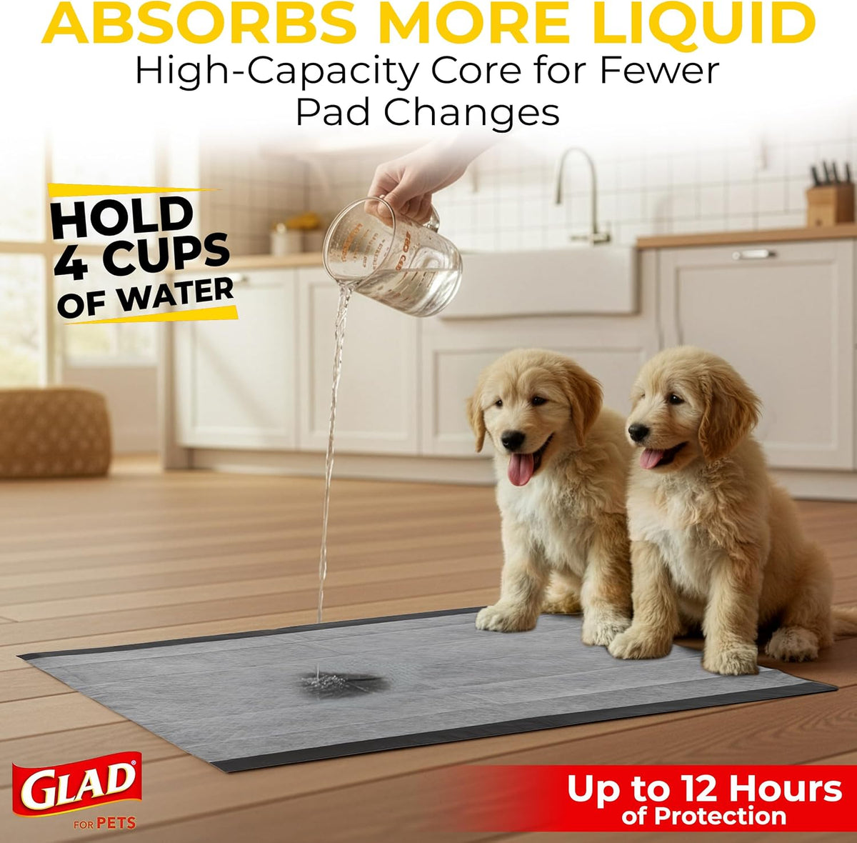 Glad for Pets, Activated Carbon Disposable, Dog Pee Pads - X-Large / 50.0 - image 2