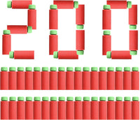 JGCWorker 200pcs 2nd Generation High-End of Half-Lenth Soft Dart - Red and Green