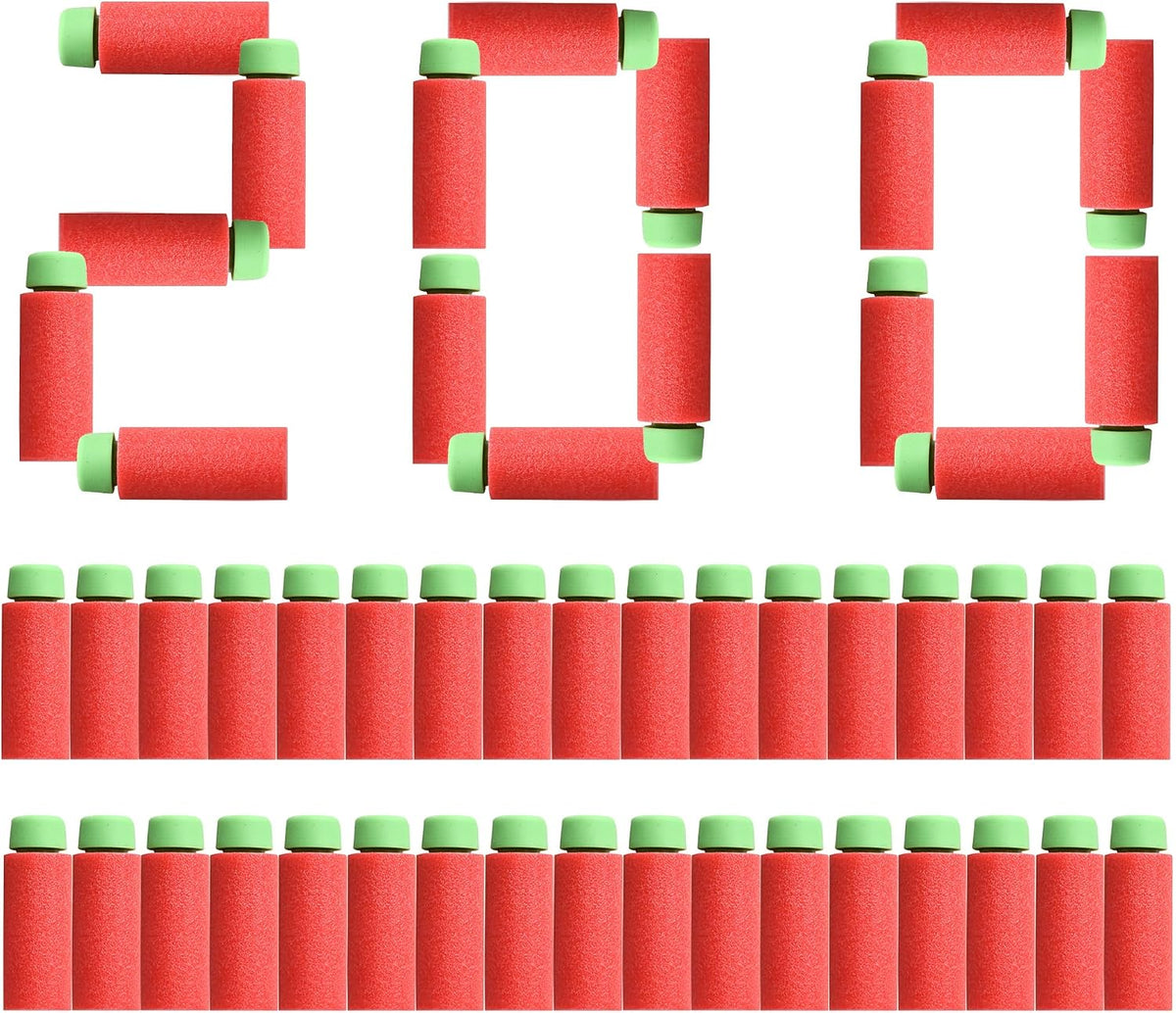 JGCWorker 200pcs 2nd Generation High-End of Half-Lenth Soft Dart - Red and Green
