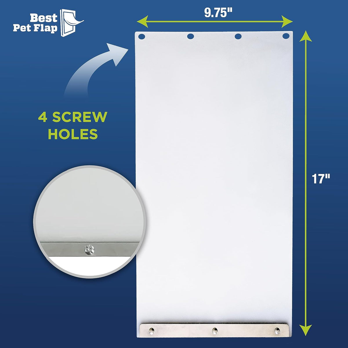 Best Pet Flap XL Replacement Dog Door Flap Compatible with Ideal Pet - 9.75" x 17" - image 4