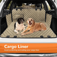 URPOWER Dog Car Seat Cover for Back Seat - Light Brown / XL - 60" Length - image 3