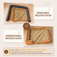 Comfort Expression Waterproof Orthopedic Dog Bed for Extra Large Dogs – Essentials for Dogs - 30.0"L x 20.0"W x 7.0"Th / Orange - image 3