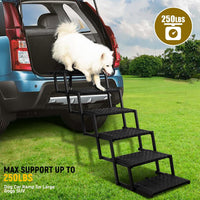 Foldable Dog Steps for Car SUV Truck - Standard 6 Steps / Black - image 3