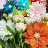 Collar Flowers with Pearl - Medium - image 4