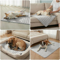 FunFurry Cooling Mat for Dogs，59"X40" Extra Large Pet Pad，Q-Max>0.5 - Light Grey / 44" x 32"（XL） - image 4
