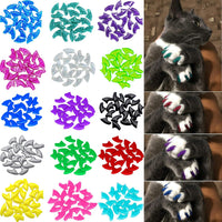 VICTHY 160pcs Cat Nail Caps Cat Claw Caps Cat Nail Covers - Extra Small