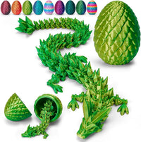 TBOLINE 12" 3D Printed Dragon Egg - Laser Yellow Green