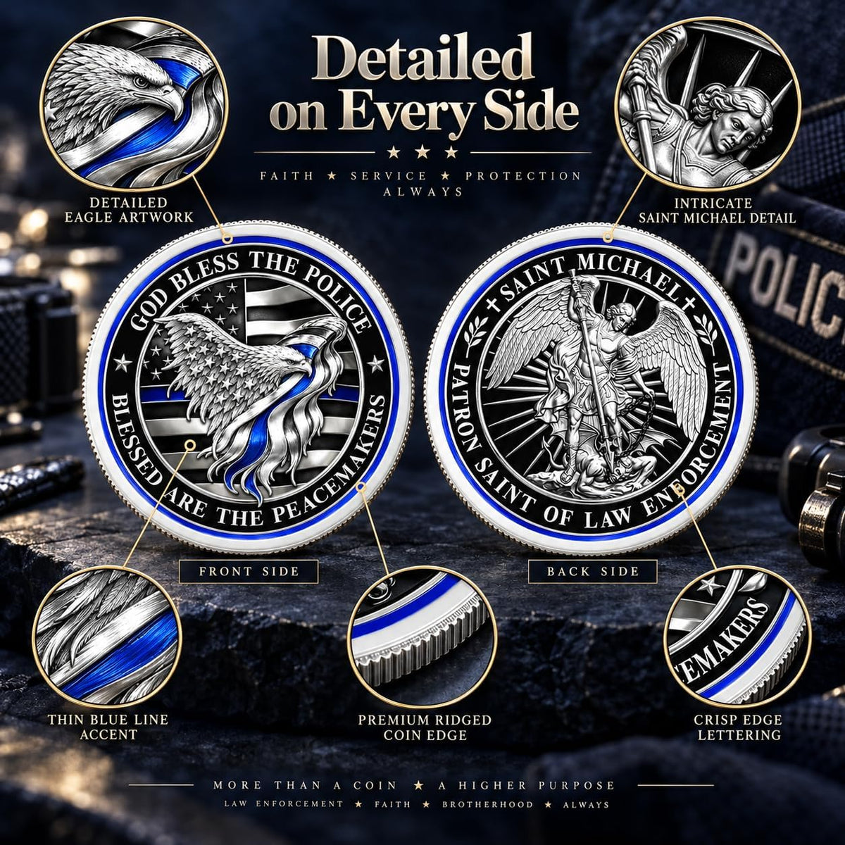 FLAGWIX USA 250th anniversary challenge coin with American Eagle, 1776-2026 - view 8