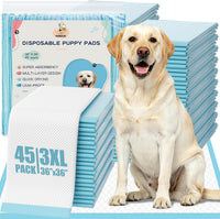 Puppy Pads XL 100 Count, Dog Pee Pads Extra Large - 36"x36"(45 Count)