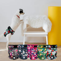 Tuiskusa Reusable Washable Dog Diapers Female - Flowers 5-Pack / XX-Large - image 2