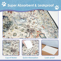 Washable Pee Pad for Dogs - Vintage Medallion / 36" x 36" (2 Pack) - image 4