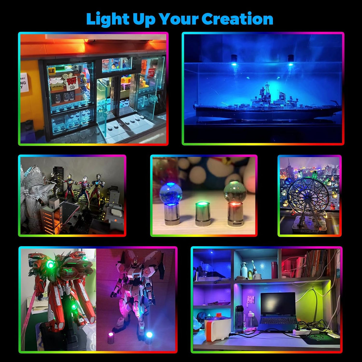 SUZEYAR 10 pcs Miniature Led Lights - Green - image 4