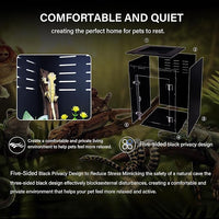 Reptile Enclosure for Crested Gecko – 12x12x18 Acrylic Reptile Tank for Gecko, Snake, and Lizard – PVC Terrarium for Small Pets
