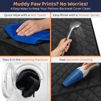 Dog Car Seat Cover for Back Seat, Dog Hammock for Car, SUV - Black / Standard 54"W- Sedans & Compact SUVs - image 3