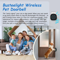 Soft Ring Blk Dog Bells to Go Outside-Dog Door Bell – Essentials for Dogs - 1 Bell & 1 Receiver - image 2
