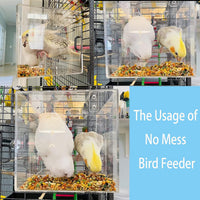 No Mess Bird Feeder for Cage - Large-6.4 Inch x 6.4 Inch - image 2