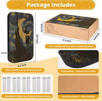 Cat Wall Scratcher, Art Cat Scratching Board for Indoor Cats – Essentials for Cats - Van Gogh-1 - image 3