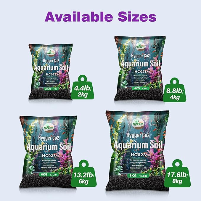 Upgraded Aquarium Soil Water Grass Mud, Ideal for Fish Tank Aquascaping Aquarium Substrate Soil for Plants and Shrimps, No Need to Wash (4.4 Pounds)