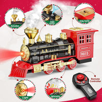 Hot Bee steam locomotive train toy engine with smoke, flashing headlights and sounds - view 3
