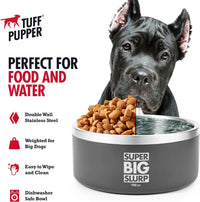 Tuff Pupper 100 oz Heavy Duty Insulated Stainless Steel Dog Bowl - 188oz / Cool Grey - image 4
