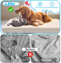 Dog Bed Covers Replacement Washable 100% Waterproof Dog Bed Sheets - Beige-30 x 20 inch - image 4