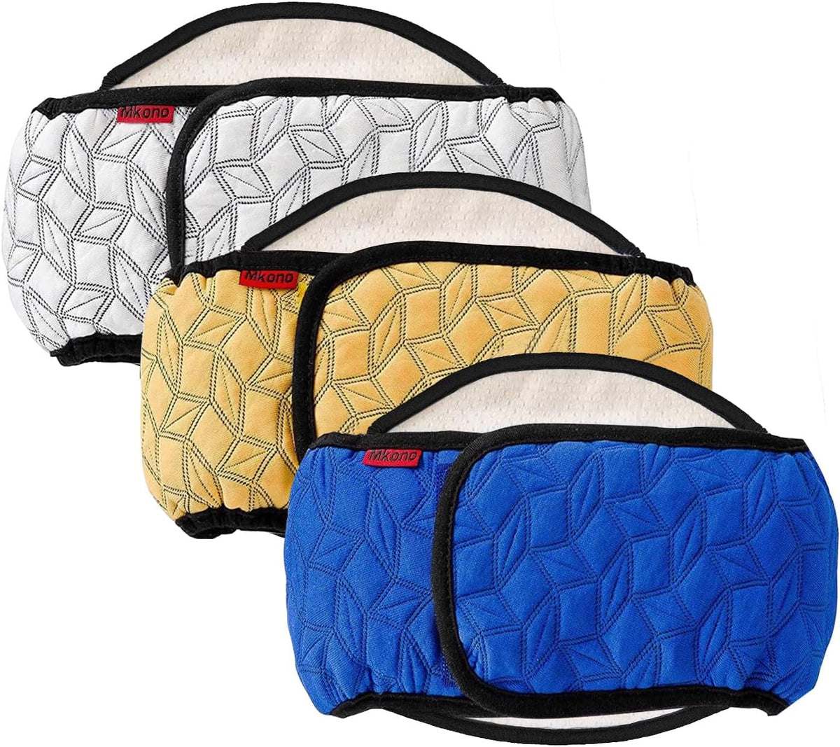Mkono Belly Bands for Male Dogs - Blue,White,Yellow / X- Large