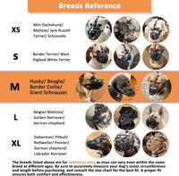 Dog Muzzle, Humane Basket Muzzle for Large Dogs Biting - Black / Medium - image 3