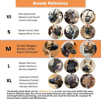 BARKLESS Dog Muzzle, Basket Muzzle for Biting, Chewing and Scavenging, Humane Cage Mouth Cover, Perfect for Grooming and Training Small, Medium, Large Aggressive Reactive Dogs (M, Brown)