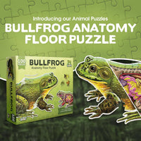 Genius Games shark anatomy floor puzzle showing a great white shark and its anatomy - view 13