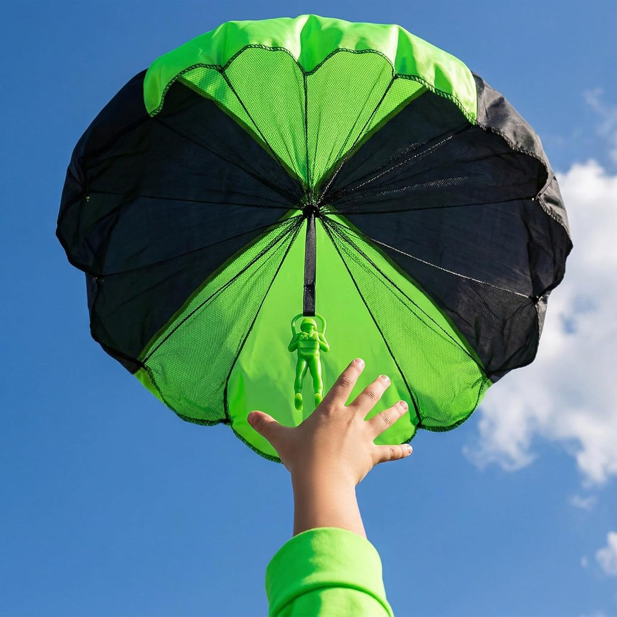 Yeeeasy Tangle-Free Parachute Toys for Kids Outdoor Flying Game - Standard 10Pcs - image 3