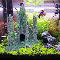 Extra Large Aquarium Decorations Large Fish Tank Rocks Hideout – Essentials for Fish - Muti Peak Large Mountain View - image 2