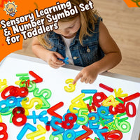 Bbiamsleep 67 Pcs Plastic Practice Set Transparent Letters and Numbers – Fun for Kids & Family - Numbers and Symbols - image 4
