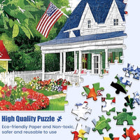 1000 Pieces Puzzle for Adults - Garden Scene - image 3