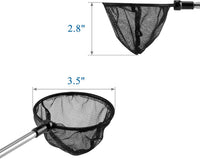 Lpraer Aquarium Fish Net with Extendable Stainless Steel Long Handle - 3.5 inch - image 4