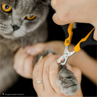 Mr. Pen, Cat Nail Clipper, Stainless Steel - Orange/Black - image 4