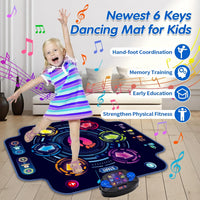maysida Dance Mat Toy Gift for Kids ages 3-12 - Black - image 4