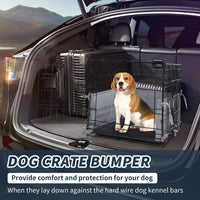 Hombys Dog Crate Bumper with Ties - 24.0"L x 18.0"W x 10.0"H / Grey - image 4