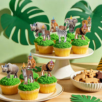 Adecortalk fall cupcake toppers, 48 glitter pumpkin, leaf and turkey picks in 8 designs - view 13