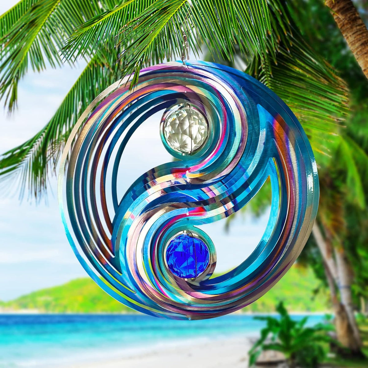FONMY Wind Spinner Mandala Starry Sky 12 inch 3D Stainless Steel - 12inch / Mgb04 - image 4