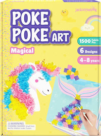 Jackinthebox Poke Art Magical Flower Pressing Craft Kit for Girls - Magical