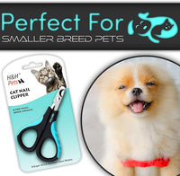 Cat Nail Clipper by H&H Pets - Professional Sharp Stainless Steel Claw Clipper Trimmer with Sturdy Non Slip Handles - for Small Animal & Cats Nail Cutter