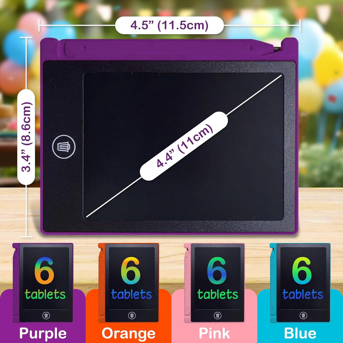 Playtapus Party Favor Mini LCD Writing Tablet for Kids - 24 Pack - image 3
