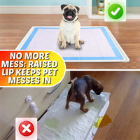 Dog Pee Pad Holder Tray Fits for 30” x 23” Pee Pads - 34 x 28 Inches / White - image 3