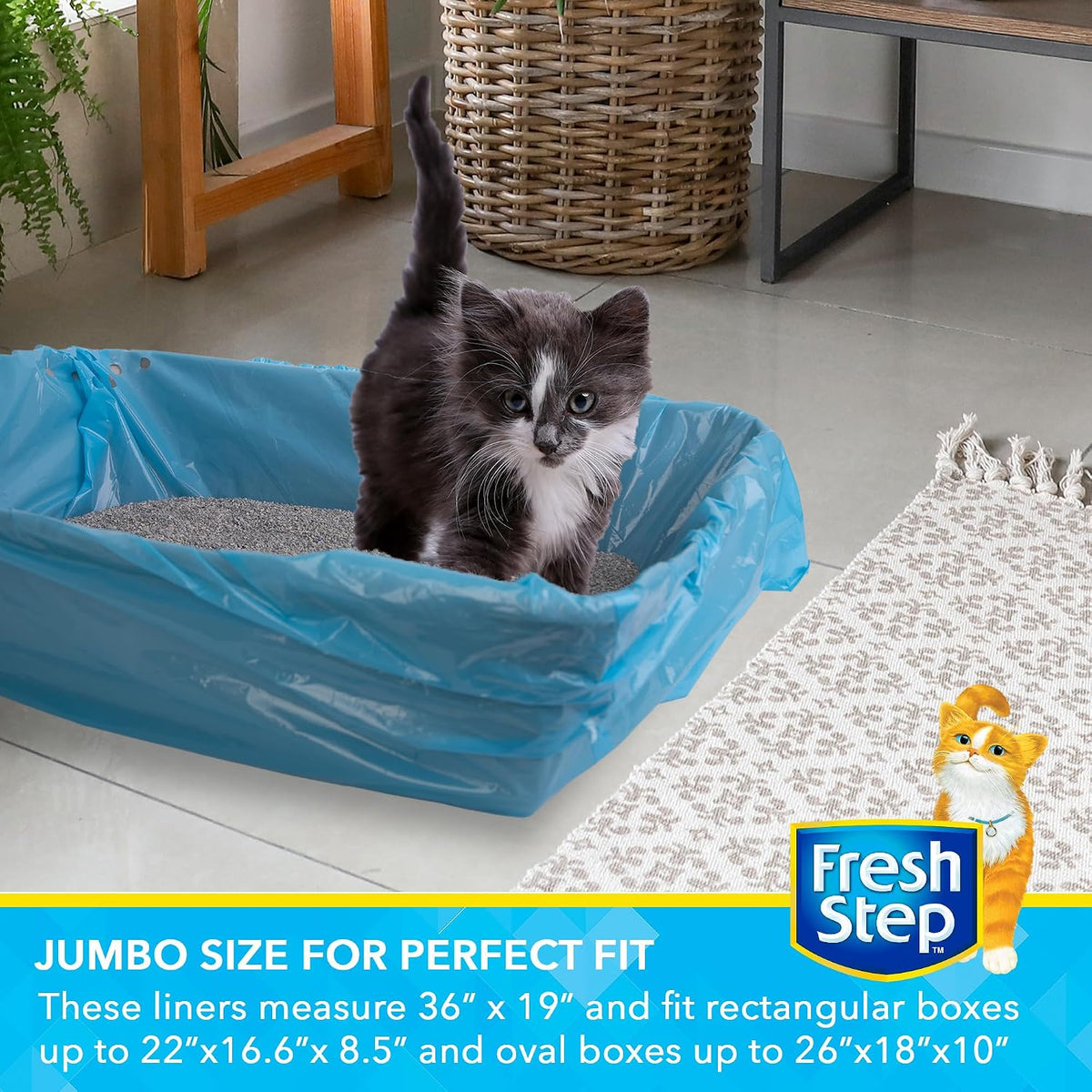 Fresh Step Drawstring Cat Litter Liners, Scented, 2-Pk - Fresh Scent / 7 Count (Pack of 1) - image 4