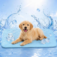 Cooling Dog Mat Large, Breathable 3D Mesh No-Gel Pad - Blue / 29" * 18"