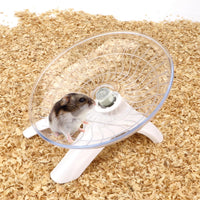 Hamster Wheel Flying Saucer Silent Exercise Wheel Running Wheel - White - image 2