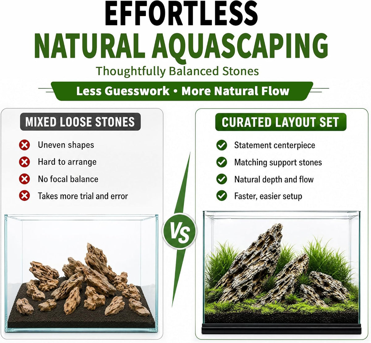 Dragon Stone Aquascaping Rocks, Aquarium Stone Set - 1 lb (2–4") / Dragon Stone - image 2
