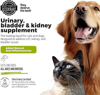 Cat & Dog Urinary Tract Treatment, Bladder & Kidney Support for Dogs and Cats, Powerful Yet Gentle Pet Care, with Liquid Cranberry & Glucosamine, Chicken Flavor, 6 oz Bottle, 1 Pack
